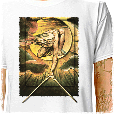 T-Shirt: WILLIAM BLAKE - ANCIENT OF DAYS (prophetic poet) LazyCarrot