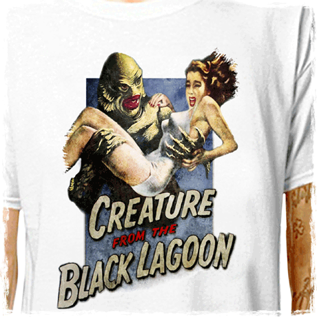 CREATURE FROM THE BLACK LAGOON movie T-SHIRT - Vintage Film Poster