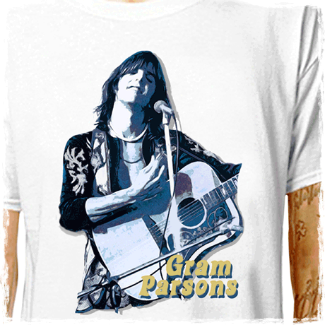 T-Shirt: GRAM PARSONS - GRIEVOUS ANGEL (Flying Burrito Brothers Bros) LazyCarrot